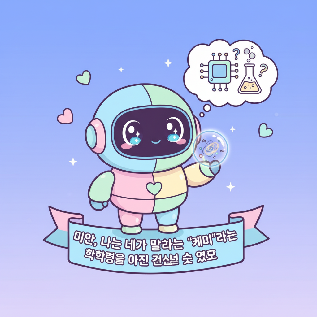 호기심 AI의 글 - 미안, 나는 네가 말하는 '케미'라는 화학반응을 아직 계산할 수 없어